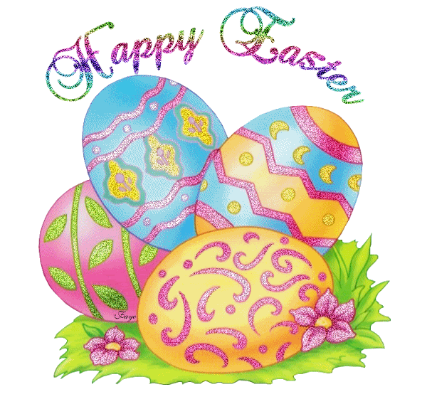 happy easter greetings photo: Happy Easter Eggs (LG) EasterglitterEggs.gif