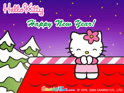 hello kitty happy new year Pictures, Images and Photos
