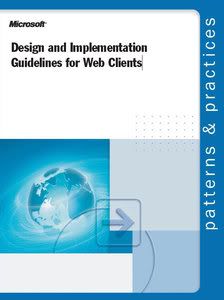 Design and Implementation Guidelines for Web Clients 