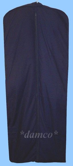 60 inch length NAVY COTTON FUR COAT STORAGE GARMENT BAG Recommended by Furriers